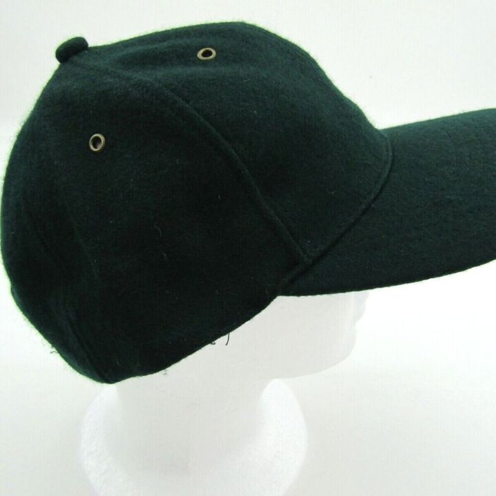 Mega Cap Hat Vintage Solid Plain Strap Back Green… - image 2